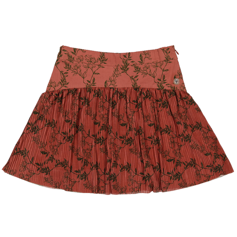 Fien skirt | AOP Olive Flower
