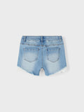 Salli slim dnm shorts 5372-HA | Medium Blue Denim