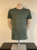 Now AOP fitted tee | Dress Blues & Balsam Green