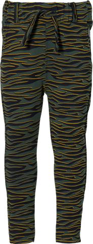 Linda pants | Dark Green Zebra