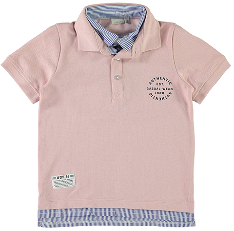 Filip ss polo | Silver Pink