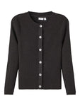 Rikula ls knit cardigan | Black/Lurex