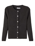 Rikula ls knit cardigan | Black/Lurex