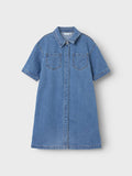 Jannet denim dress | Medium Blue Denim