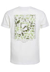 T-shirt met rugprint | Ecru