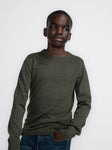 Knitwear round neck | Army Green