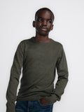 Knitwear round neck | Army Green