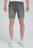 Denim jog shorts | Grey