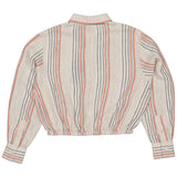 Kaori blouse | AOP Taupe Stripe