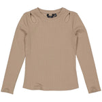 Rana t-shirt ls | Dark Taupe