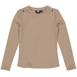 Rana t-shirt ls | Dark Taupe