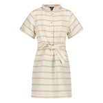 Railey dress | AOP Taupe Stripes