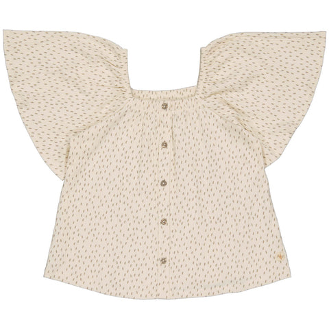 Meike blouse | AOP Taupe Dot