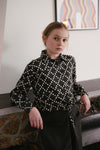 Nerena blouse | AOP White Dot
