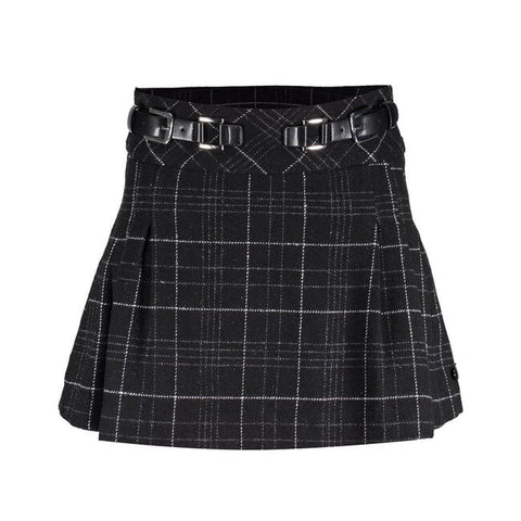 Puck skirt | Check Black/Off White