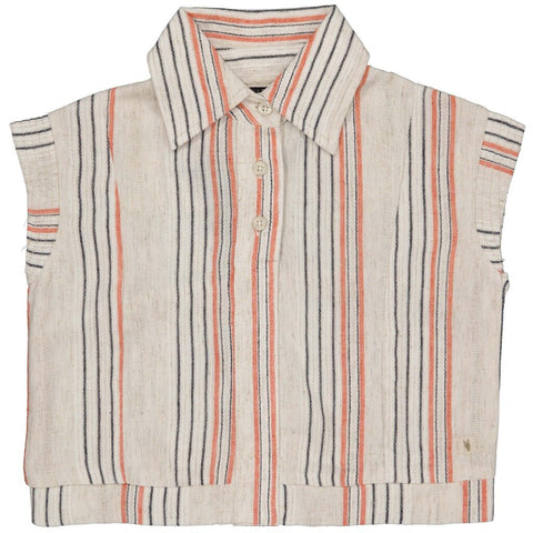 Miep blouse | AOP Taupe Stripe