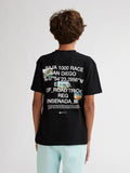 T-shirt ss Classic Print | Black