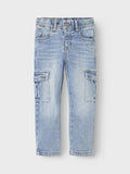 Silas slim Cargo jeans| Light Blue Denim