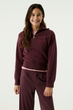 Pullover zip | Black Cherry