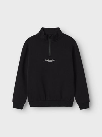 Brody ls nreg sweat zip | Black