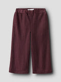 Risilk wide pant | Burgundy