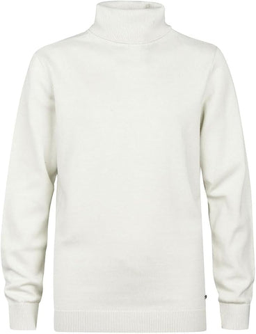 Knitwear collar basic | Antique White Melee