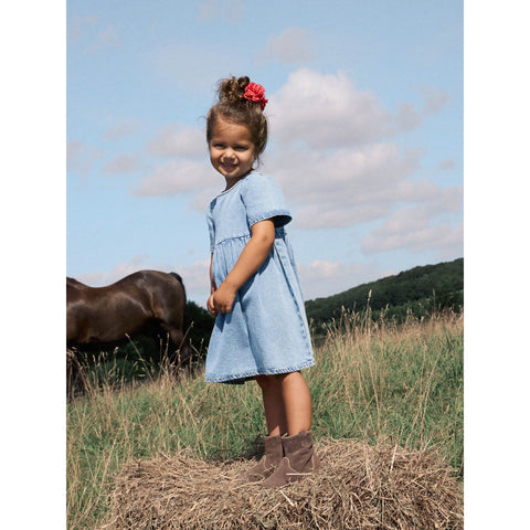 Gemma loose dnm dress | Medium Blue Denim
