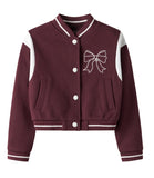 Rivea ls short cardigan | Burgundy