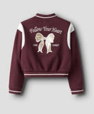 Rivea ls short cardigan | Burgundy