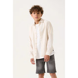 Shirt ls | Beige