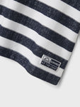 Ferm ss reg. top | Bright White/Navy Blazer