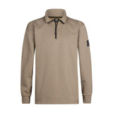 Sweater collar zip  | Dusty Brown