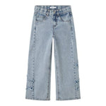 Bella Skater Destroy Jeans | Light Blue Denim