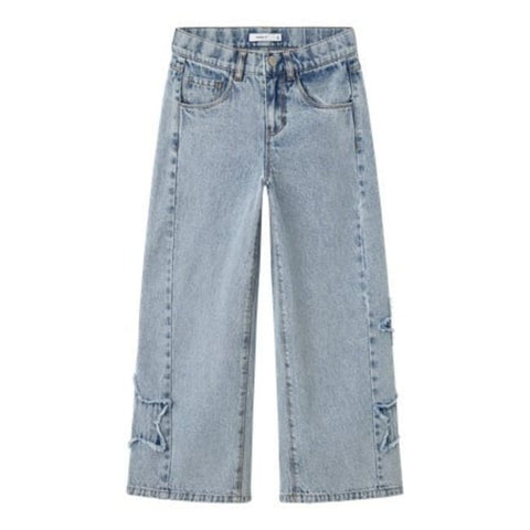 Bella Skater Destroy Jeans | Light Blue Denim