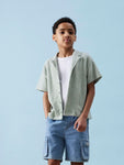 Hivaj ss nreg shirt | Aqua Grey