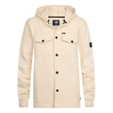 Overshirt hooded ls | Raw Sand