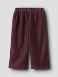 Risilk wide pant | Burgundy