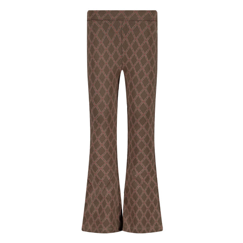 Vita pants | AOP Taupe Lines