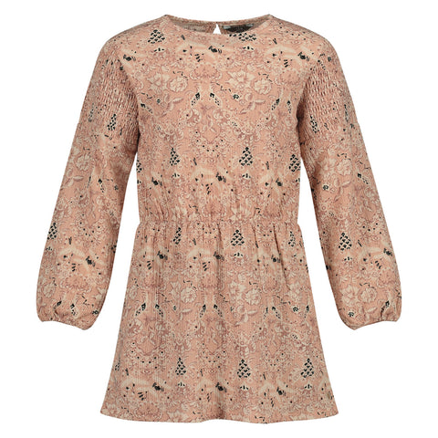 Vachel dress | AOP Pink Leaves