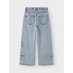Bella Skater Destroy Jeans | Light Blue Denim