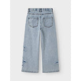 Bella Skater Destroy Jeans | Light Blue Denim