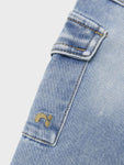 Silas slim Cargo jeans| Light Blue Denim