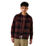 Overshirt ls | Mahogany