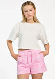 Elsa cropped t-shirt| Les Blancs