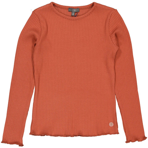 Veau t-shirt ls | Red Rust