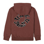Hooded sweater | Mahogany