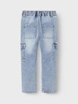 Silas slim Cargo jeans| Light Blue Denim