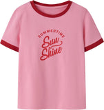 Jemilla ss sh slim top | Pink Drink