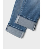 Rose Straight Fold Jeans | Medium Blue Denim