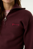 Pullover zip | Black Cherry